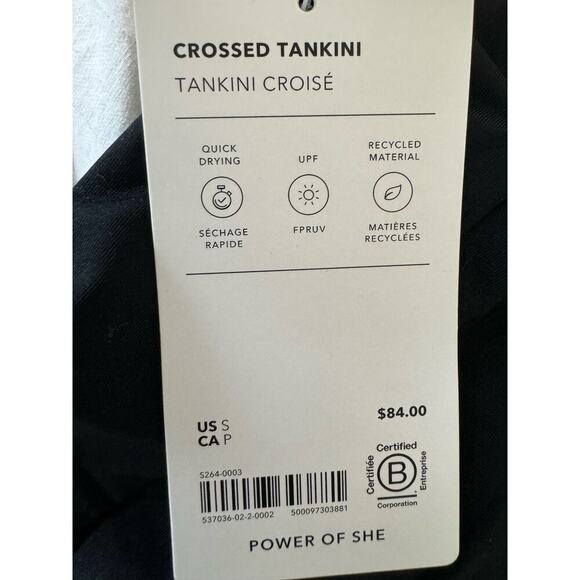 Athleta Crossed Tankini Sz Small NWT runs small - more like XS - Picture 5 of 7